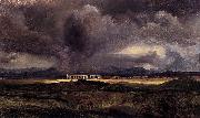 Carl Blechen Stormy Weather over the Roman Campagna Spain oil painting artist